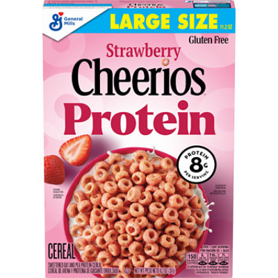 Cheerios Protein Strawberry Large Size Breakfast Cereal - 11.2 Oz - Image 2