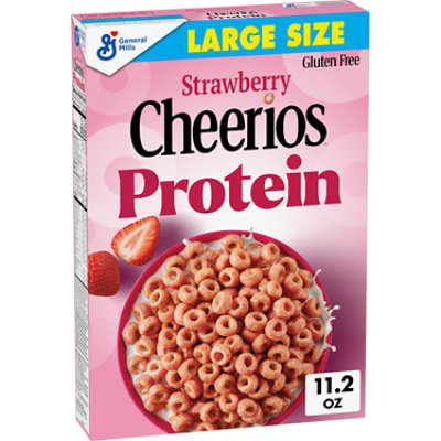 Cheerios Protein Strawberry Large Size Breakfast Cereal - 11.2 Oz - Image 1