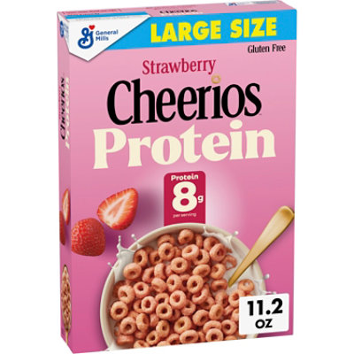 Cheerios Protein Strawberry Large Size Breakfast Cereal - 11.2 Oz - Image 2