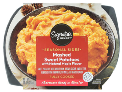 Signature Select Mashed Sweet Potato W/maple Flavor - 14 OZ