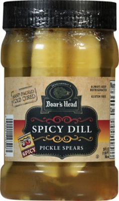 Boars Head Spicy Dill Pickle Spears - 26 OZ - Image 1