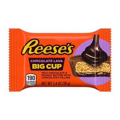 Reeses Milk W Pb & Chocolate Lava Big Cup Standard Bar - EA