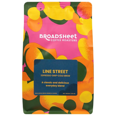 Broadsheet Coffee Line Street Blend Whole Bean - 11 OZ - Image 1