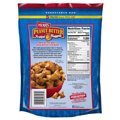 Herrs Peanut Butter Pretzel Nuggets 24oz - 24 OZ - Image 5