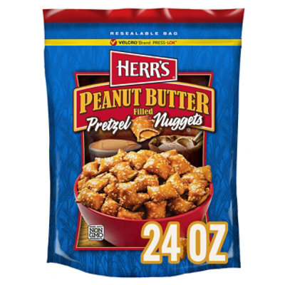 Herrs Peanut Butter Pretzel Nuggets 24oz - 24 OZ - Image 2