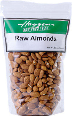Haggen Raw Almonds - 21 Oz - Image 1
