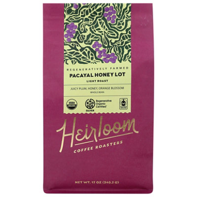 Heirloom Coffee Pacayal Honey Lot - 12 OZ - Image 1