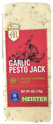 Meister Cheese Company Jack Cheese Garlic Pesto - 6 OZ