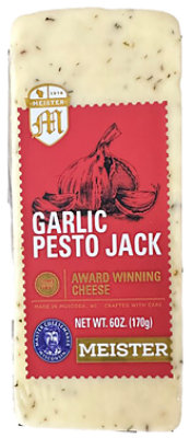 Meister Cheese Company Jack Cheese Garlic Pesto - 6 OZ - Image 1