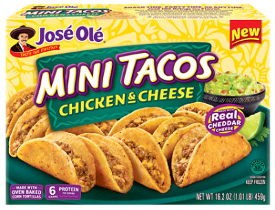 Jose Ole Chicken Cheese Mini Taco 16.2oz - 16.2 OZ - Image 1