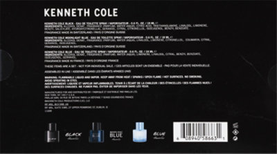 Kenneth Cole M T Sp 3pc Set M .6oz Spray Moonlight Blue Black & Blue - .6 FZ - Image 4