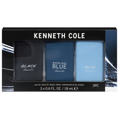 Kenneth Cole M T Sp 3pc Set M .6oz Spray Moonlight Blue Black & Blue - .6 FZ - Image 1
