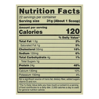 Optimum Nutrition Vanilla Whey Powder - 1.7 LB - Image 3