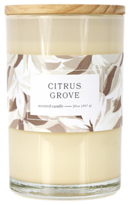 Overjoyed Boutiqe Glass Candle Tan - 20oz - Image 1