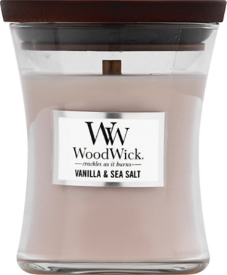 Woodwick Vanilla Sea Salt Jar Candle - 10 OZ - Image 2