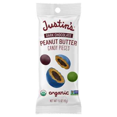 Justins Dark Choc Peanut Butter Pieces 1.5oz - 1.5 OZ - Image 1