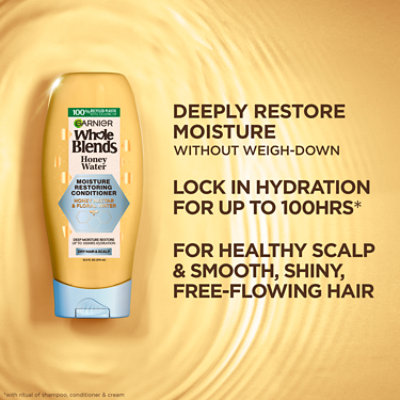 Garnier Whole Blends Honey Water Moisture Restoring Conditioner Dry Hair - 12.5 Fl. Oz. - Image 1