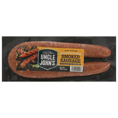 Uncle Johns Mild Smoked Sausage, 16 Oz - 16 OZ - Image 3