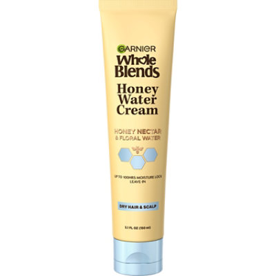 Garnier Whole Blends Honey Water Cream 100 HRS Moisture Lock Dry Hair - 5.1 Fl. Oz. - Image 1