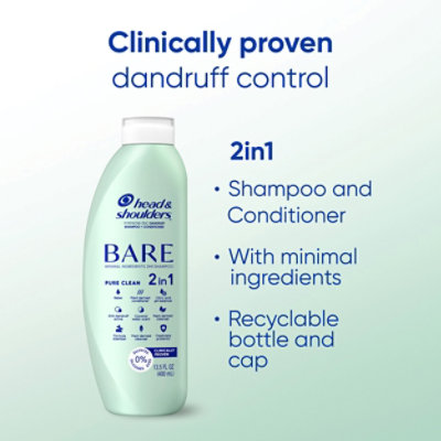 Head & Shoulders Bare Shampoo Scalp Care Anti-dandruff - 400 ML - Image 2