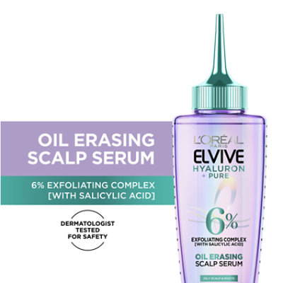 Loreal Paris Elvive Hyaluron Pure Oil Erasing Serum For Oily Hair - 3.45 FZ - Image 3