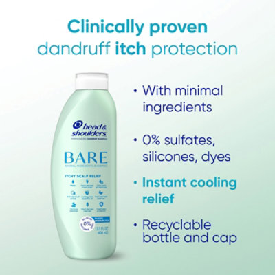 Head & Shoulders Bare Shampoo Scalp Care Anti-dandruff - 13.5 FZ - Image 2