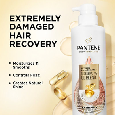 Pantene Base Shampoo Extra Damage Care Cosmetic - 13.5 FZ - Image 2