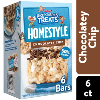 Kelloggs Chocolate Chip Rice Krispies Treats Squares 6.98oz - 6.98 OZ - Image 1