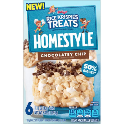 Kelloggs Chocolate Chip Rice Krispies Treats Squares 6.98oz - 6.98 OZ - Image 6