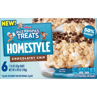 Kelloggs Chocolate Chip Rice Krispies Treats Squares 6.98oz - 6.98 OZ - Image 7