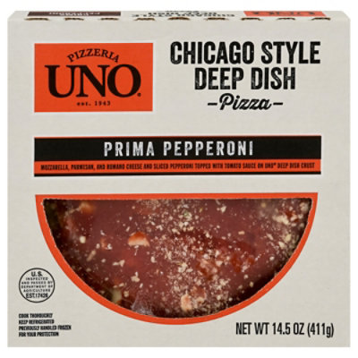 Pizzeria UNO 7 Inch Chicago Style Deep Dish Prima Pepperoni Pizza - 14.5 Oz - Image 1