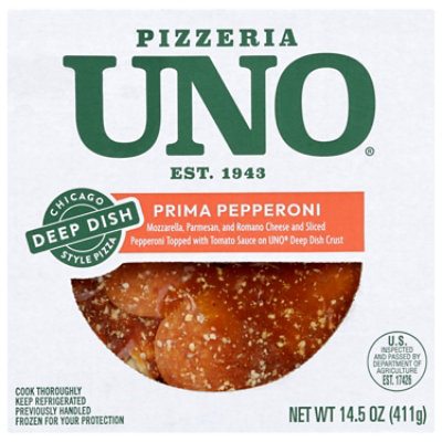 Pizzeria UNO 7 Inch Chicago Style Deep Dish Prima Pepperoni Pizza - 14.5 Oz - Image 3