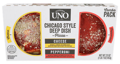 Uno 6in Chicago Style Deep Dish Cheese And Pepperoni Pizza 2 Pack - 23 OZ - Image 1