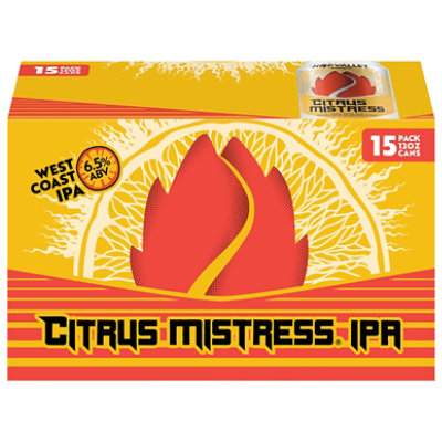 Hop Valley Citrus Mistress Ipa Beer In Cans 15-12 Fl. Oz. - 15-12FZ - Image 2