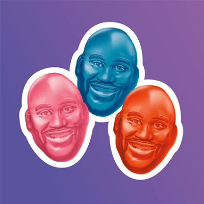 Shaq-a-licious Gummies Peg Bag Peach Orange & Berry Punch Flavors - EA - Image 3
