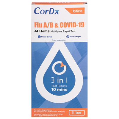 TyFast Flu A/B & Covid-19 Nasal Swab Multiplex Rapid Test - 1 Count - Image 3