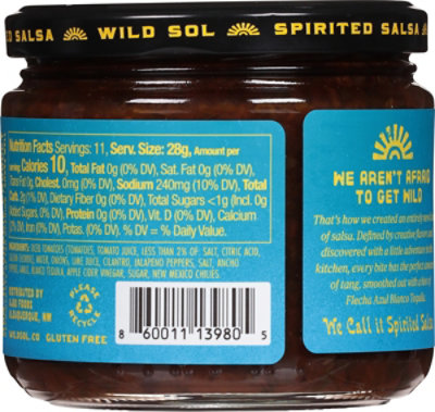 Wild Sol Salsa Mild - 11 OZ - Image 5