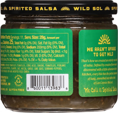 Wild Sol Salsa Verde - 11 OZ - Image 5