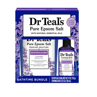 Dr Teals Sampler Gift Set Lavender Salt & Foaming Bath - EA - Image 1