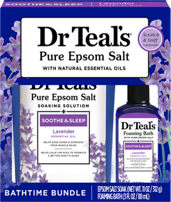 Dr Teals Sampler Gift Set Lavender Salt & Foaming Bath - EA - Image 1