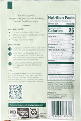 Simply Organic Fish Taco Mix - 1 OZ - Image 5