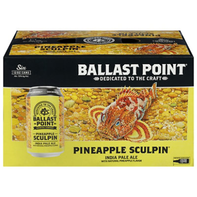 Ballast Point Pineapple Sculpin Ipa 6pk 12 Oz. In Cans - 6-12 FZ - Image 3