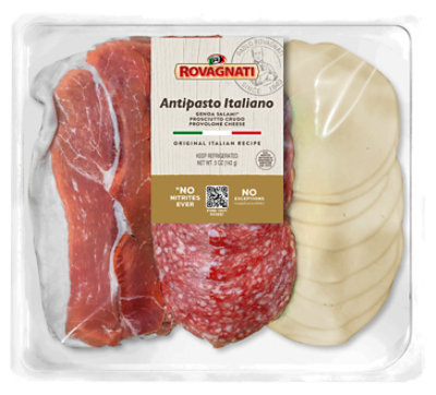 Rovagnati Antipasto Italiano With Genoa Salami Prosciutto Crudo & Provolone Cheese - 5 OZ - Image 1