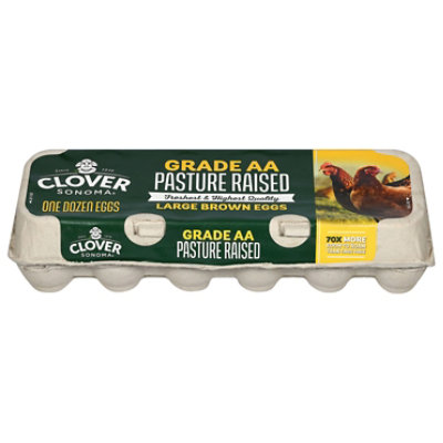 Clover Eggs Pasture Raised Large Brown - 12 CT - Image 2