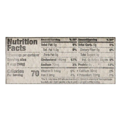 Clover Eggs Pasture Raised Large Brown - 12 CT - Image 4