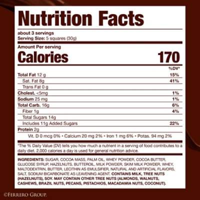 Ferrero Rocher Chocolate Bar Dark Chocolate Hazelnut and Crunchy Salted Caramel - 3.1 Oz - Image 3
