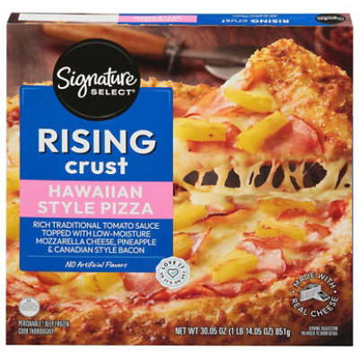 Signature Select Pizza Rising Crust Hawaiian Style 28.50 Oz - 30.05 OZ