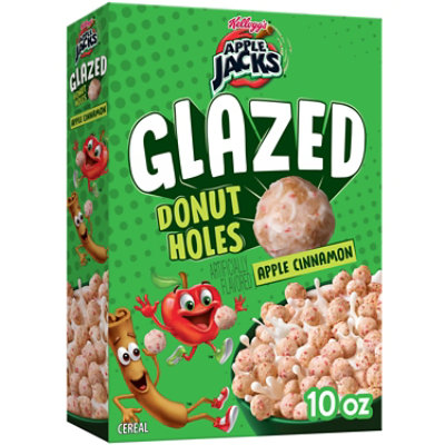 Kellogg's Apple Jacks Cereal Glazed Donut Holes 10oz - 10 OZ