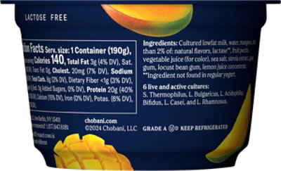 Chobani 20g Protein Mango - 6.7 Oz - Image 5