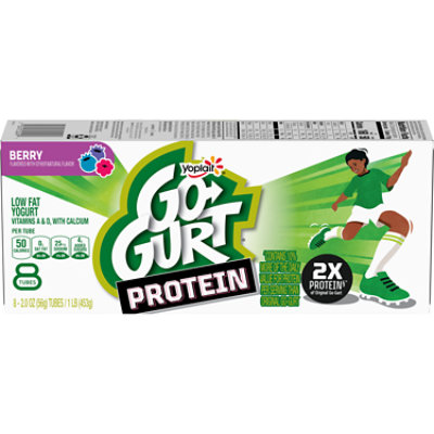 Go-gurt Protein Berry Yogurt Tubes 8 Count - 16 OZ - Image 2